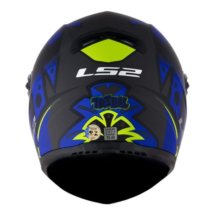 CAPACETE LS2 CLASSIC TRIBAL AZUL - Image 3
