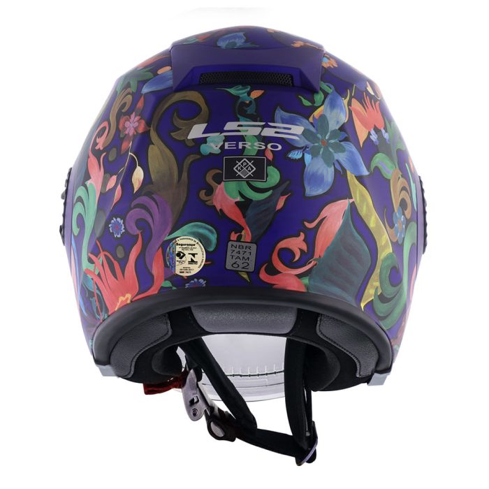 CAPACETE LS2 VERSO FLORA BRASIL ROXO - Image 3